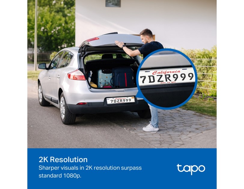 TP-Link Tapo C510W kamera 2K 3MP, H.264, 360°/130° Pan/Tilt, Full-Color Night Vision, microSD, dvosmjerni audio, detekcija pokreta, vodootporna IP65, Wi-Fi, Tapo app