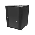 Canovate 18U 600x600x898 SINGLE zidni ormar s bočnim stranama koje se mogu otvoriti izvana, crni (WS3O-9-1866F)