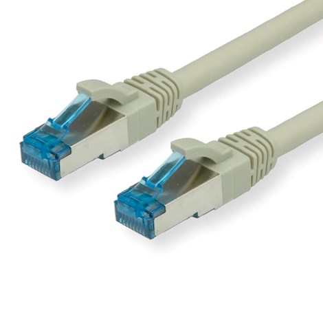 Roline VALUE S/FTP mrežni kabel Cat.6a, LSOH (Class EA), 0.5m, sivi