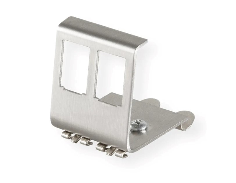 Roline VALUE DIN rail adapter (prazni) za 2 Keystone modula