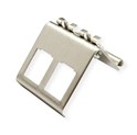 Roline VALUE DIN rail adapter (prazni) za 2 Keystone modula