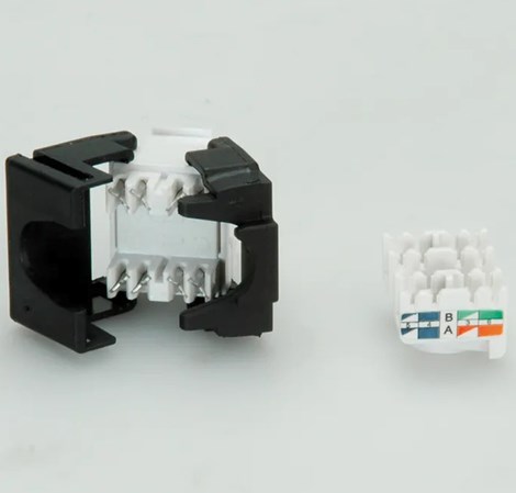 Roline VALUE RJ45 Keystone konektor Cat.6/Class E, UTP (tool-free), bijeli
