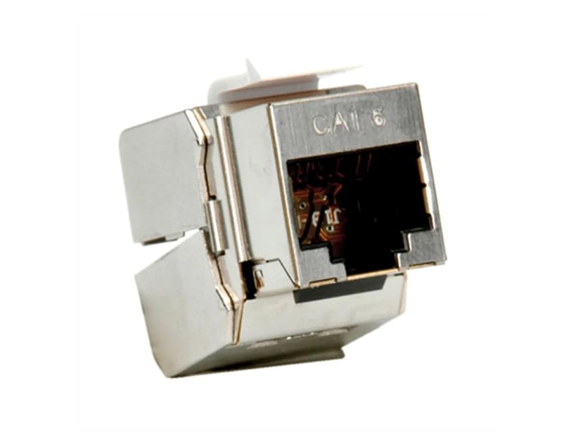 Roline RJ45 Keystone konektor Cat.6/Class E, STP (tool-free), srebrni