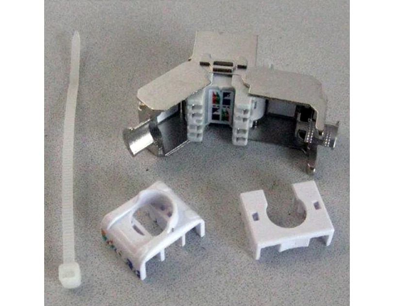 Roline RJ45 Keystone konektor Cat.6/Class E, STP (tool-free), srebrni