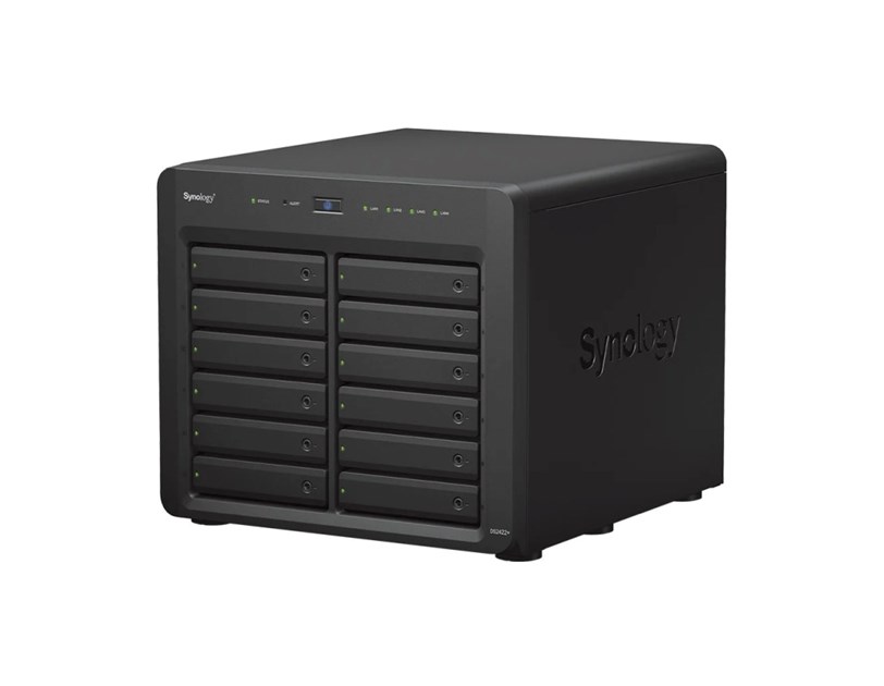 Synology DS2422+ DiskStation 12-bay NAS server, 2.5"/3.5" HDD/SSD podrška, Hot Swappable HDD, Wake on LAN/WAN, Link Aggregation, 4GB DDR4, 4×G-LAN