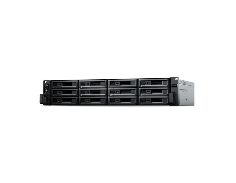 Synology RS3621xs+ RackStation 12-bay NAS server, Intel Xeon D-1541, 8GB DDR4 ECC, Hot-Swap HDD, 4×G-LAN/2×10GbE, Wake on LAN/WAN