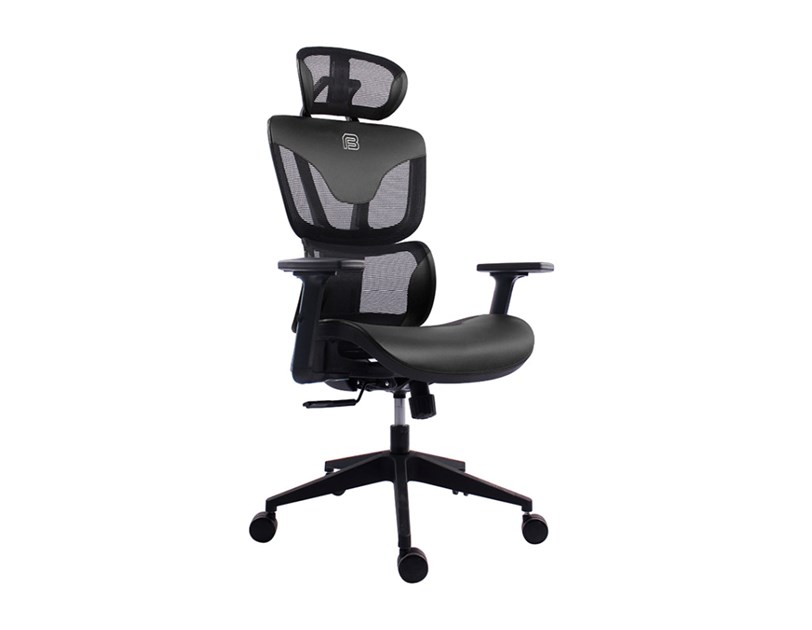 Bit Force COZY LM-2D uredska stolica, PU koža, 2D naslon za ruke, nosivost 140kg, crna