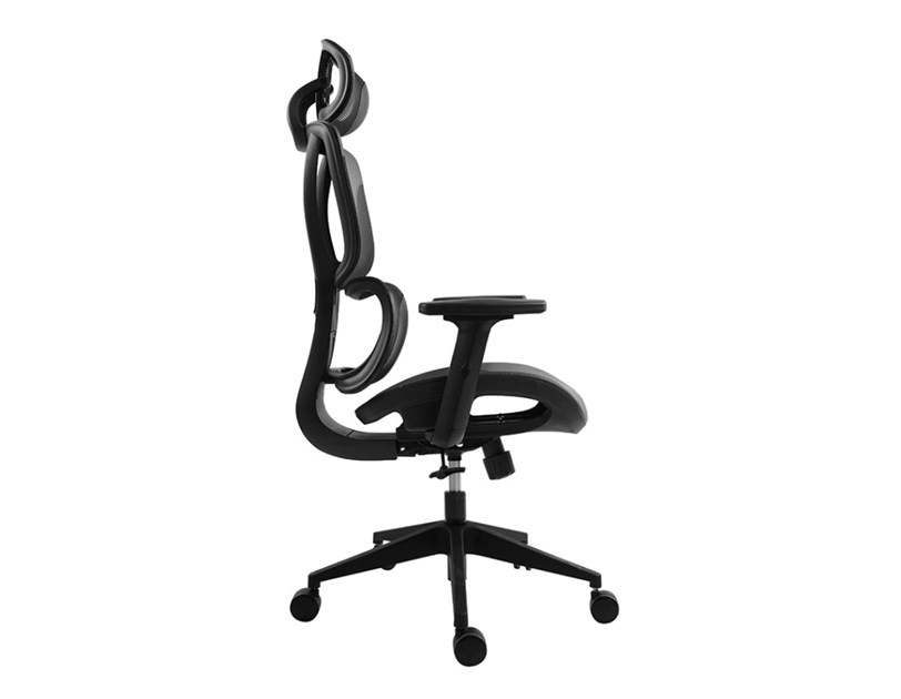 Bit Force COZY LM-2D uredska stolica, PU koža, 2D naslon za ruke, nosivost 140kg, crna