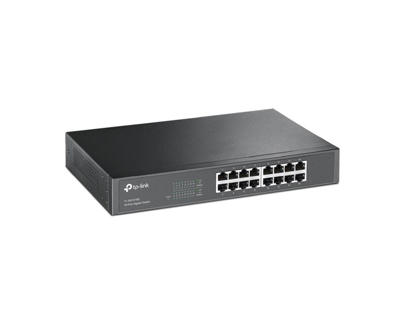TP-Link 16-port Gigabit Desktop/Rackmount preklopnik (Switch), 16×10/100/1000M RJ45 ports, metalno kućište