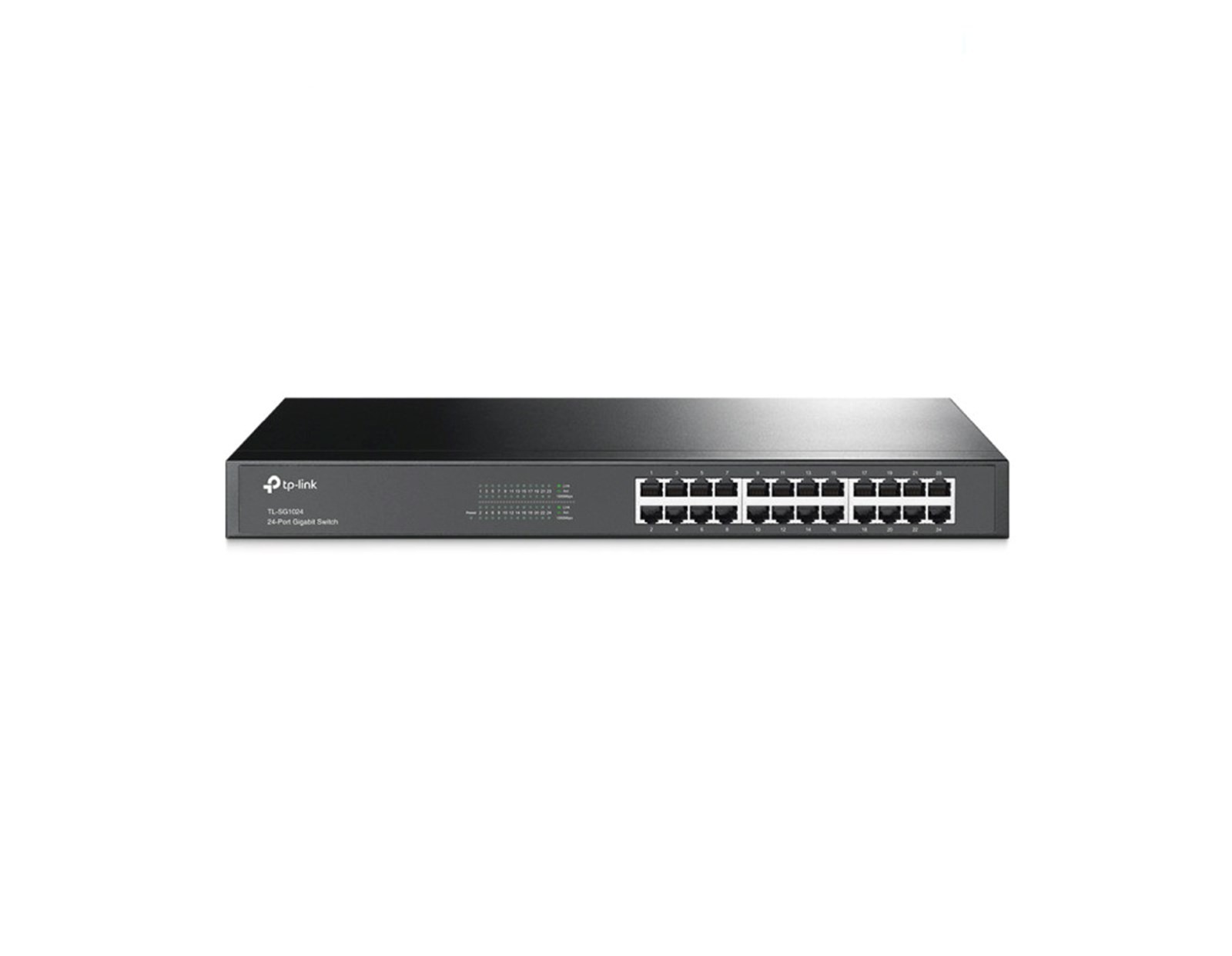 TP-Link 24-port Gigabit preklopnik (Switch), 24×10/100/1000M RJ45 ports, 1U 19" Rack, metalno kućište
