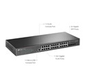 TP-Link Omada JetStream 24-port Gigabit Smart preklopnik (Switch), 24×10/100/1000M RJ45 ports, 4×Gigabit SFP, 1U 19" rack mount