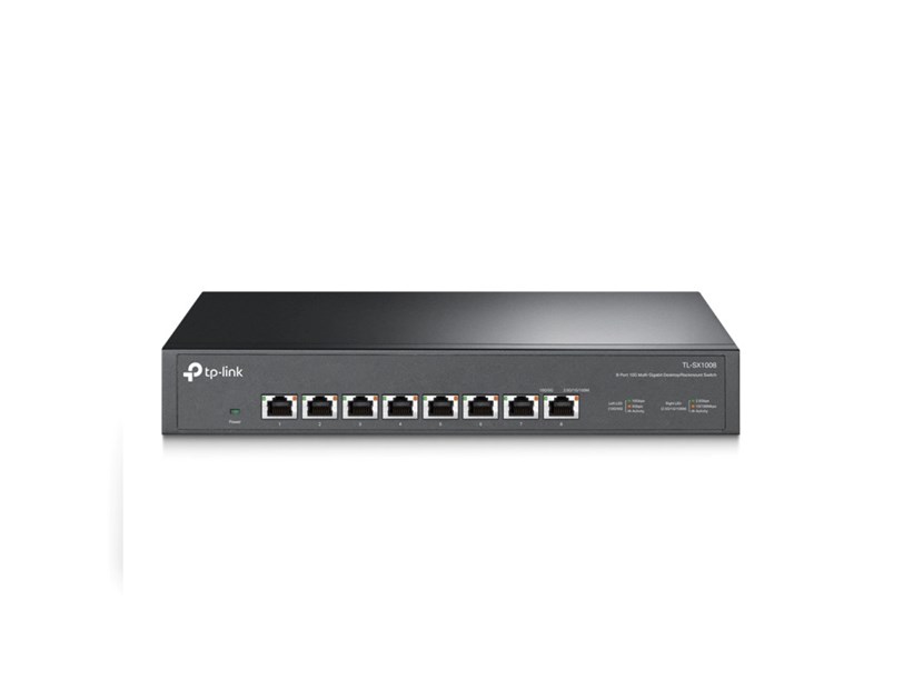 TP-Link 8-Port Multi-gigabit 10G preklopnik (Switch), 8×10G, desktop/rackmount 13" kućište