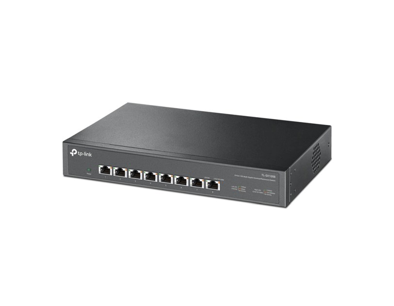TP-Link 8-Port Multi-gigabit 10G preklopnik (Switch), 8×10G, desktop/rackmount 13" kućište