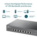 TP-Link 8-Port Multi-gigabit 10G preklopnik (Switch), 8×10G, desktop/rackmount 13" kućište