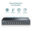 TP-Link 8-Port Multi-gigabit 10G preklopnik (Switch), 8×10G, desktop/rackmount 13" kućište