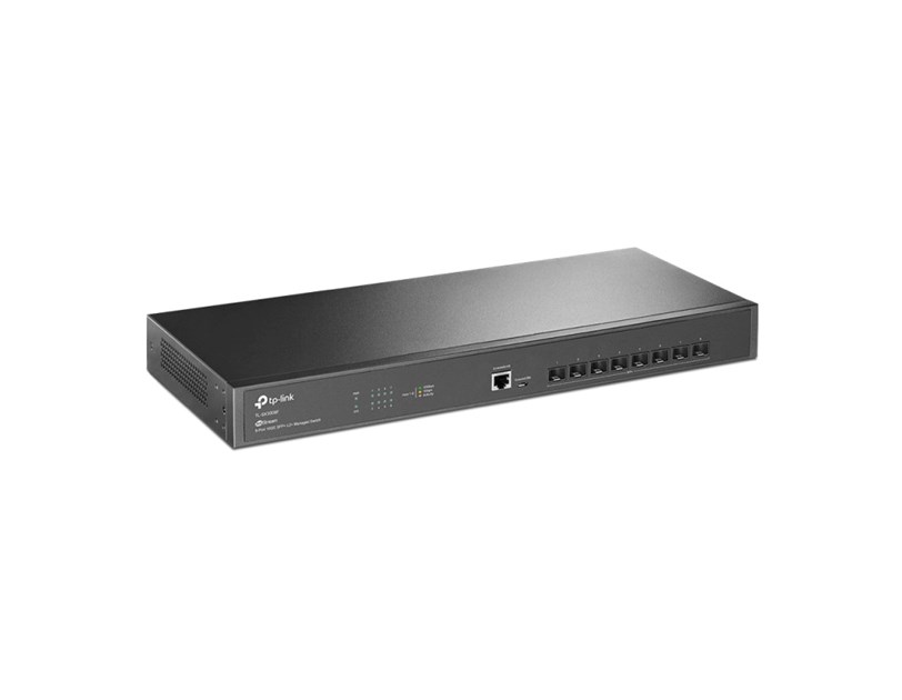TP-Link 8-Port Omada JetStream Managed preklopnik (Switch) 10GE SFP+ L2+, 8×10G SFP+, RJ45/Micro-USB Console Port, 1U 19" Rack-mount