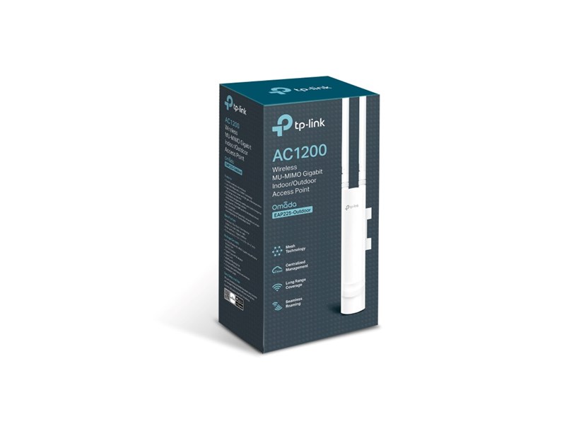 TP-Link Omada AC1200 bežična pristupna točka zidna/stropna vanjska (AP) 300Mbps/867Mbps (2.4GHz/5GHz), 802.11a/b/g/n/ac, 1×GLAN, podrška za PoE, IP65, 2×vanjska antena
