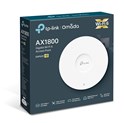 TP-Link Omada AX1800 bežična pristupna točka zidna/stropna Dual-Band Wi-Fi 6 (AP) 574Mbps/1201Mbps (2.4GHz/5GHz), 802.11ax/ac/n/g/b/a, 1×G-LAN, podrška za PoE, 4×interna antena