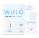 TP-Link AX1500 Deco X10 (2-pack) Mesh Wi-Fi 6 Dual-Band, 300 Mbps/1201 Mbps (2,4GHz/5GHz) 2×Gigabit port, Deco App