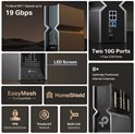 TP-Link BE1900 bežični usmjerivač (Tri-Band Router Wi-Fi 7), 1376Mbps/5760Mbps/11520Mbps (2.4GHz/5GHz/6GHz), 4×4 MU-MIMO, 802.11be, 1×10G WLAN , 4×2.5G LAN, 1×10G SFP+/RJ4, USB3.0, 8×antene