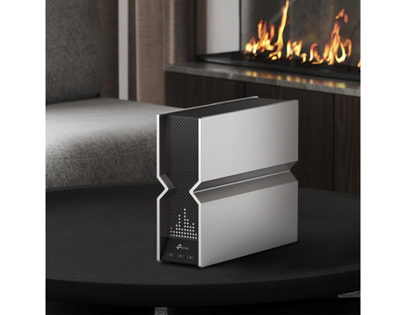 TP-Link BE1900 bežični usmjerivač (Tri-Band Router Wi-Fi 7), 1376Mbps/5760Mbps/11520Mbps (2.4GHz/5GHz/6GHz), 4×4 MU-MIMO, 802.11be, 1×10G WLAN , 4×2.5G LAN, 1×10G SFP+/RJ4, USB3.0, 8×antene