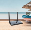 TP-Link AC1200 Archer MR400 bežični usmjerivač, Dual-Band 4G LTE, 300Mbps/867Mbps (2.4GHz/5GHz), 802.11a/b/g/n/ac, 1×WAN, 3×LAN, utor za SIM karticu, 2×odvojive antene 