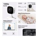 TP-Link Tapo C100 kamera FHD, H.264, Advanced Night Vision, microSD, dvosmjerni audio, detekcija pokreta, Wi-Fi, Tapo app