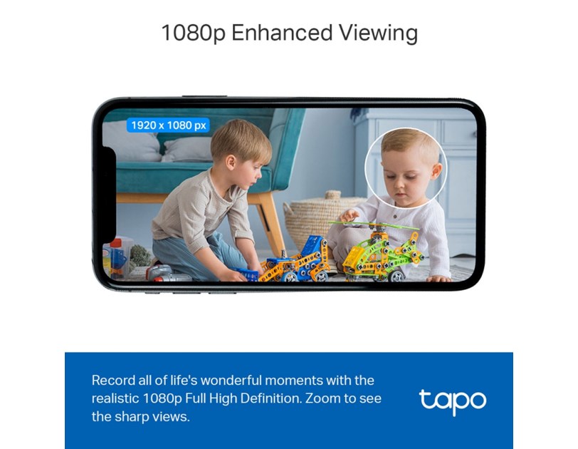 TP-Link Tapo C100 kamera FHD, H.264, Advanced Night Vision, microSD, dvosmjerni audio, detekcija pokreta, Wi-Fi, Tapo app