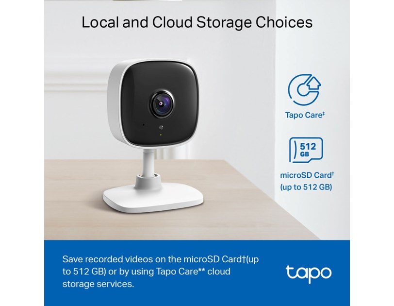 TP-Link Tapo C100 kamera FHD, H.264, Advanced Night Vision, microSD, dvosmjerni audio, detekcija pokreta, Wi-Fi, Tapo app