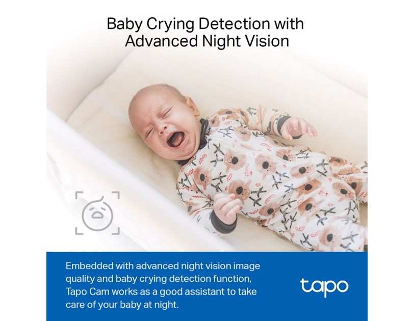 TP-Link Tapo C100 kamera FHD, H.264, Advanced Night Vision, microSD, dvosmjerni audio, detekcija pokreta, Wi-Fi, Tapo app