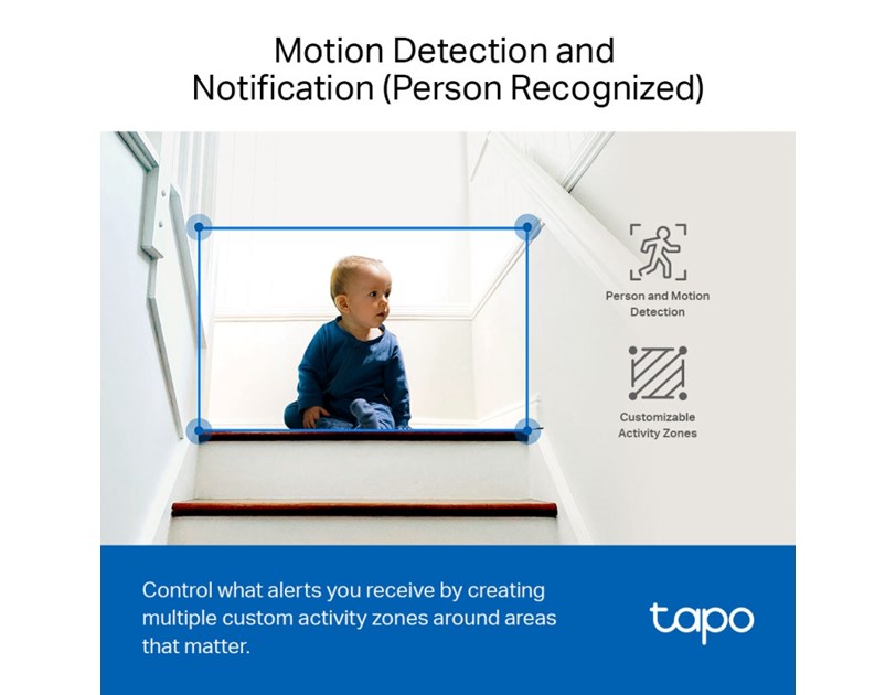 TP-Link Tapo C100 kamera FHD, H.264, Advanced Night Vision, microSD, dvosmjerni audio, detekcija pokreta, Wi-Fi, Tapo app