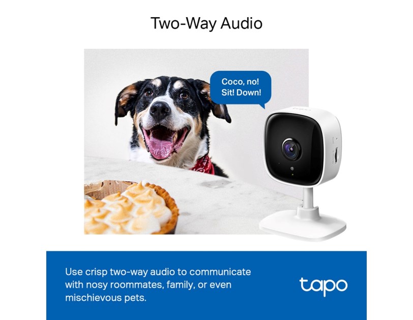 TP-Link Tapo C100 kamera FHD, H.264, Advanced Night Vision, microSD, dvosmjerni audio, detekcija pokreta, Wi-Fi, Tapo app