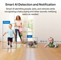 TP-Link Tapo C225 AI kamera 2K QHD 4MP, H.264, 360°/114° Pan/Tilt, Enhanced Night Vision, microSD, dvosmjerni audio, AI detekcija pokreta, Wi-Fi, Tapo app