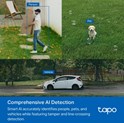 TP-Link Tapo C520WS kamera 2K QHD 4MP, H.264, 360° /130° Pan/Tilt, Starlight-Color Night Vision, microSD, dvosmjerni audio, detekcija pokreta, vodootporna IP66, Wi-Fi, Tapo app