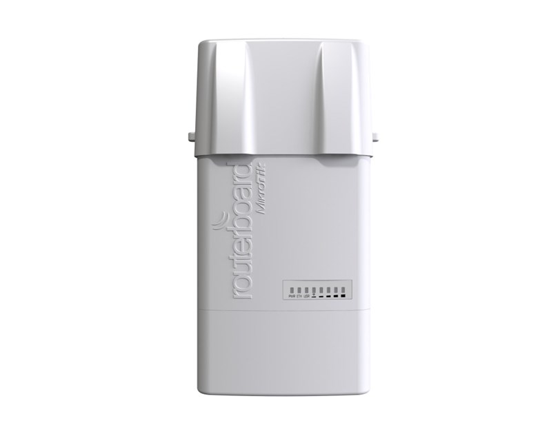 Mikrotik RB912UAG-5HPnD-OUT, BaseBox 5, 600Mhz CPU, 64MB RAM, 1xG-LAN, USB, miniPCIe, 5Ghz 802.11a/n 2x2 chain, 2× RP-SMA, RouterOS L4, vanjsko kućište, POE, PSU
