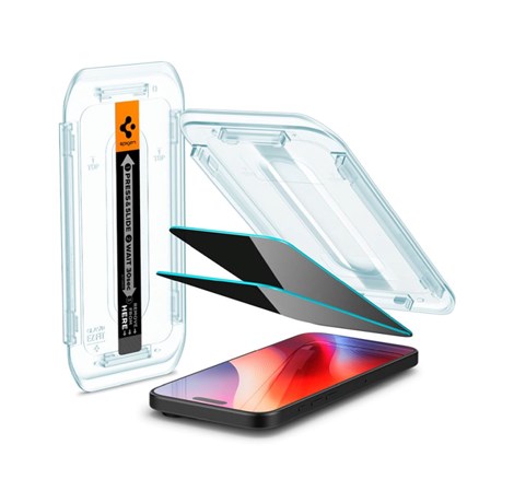 Spigen Glass tR EZ Fit (Privacy) 2 Pack, transparency - iPhone 16 Pro Max (AGL07908)