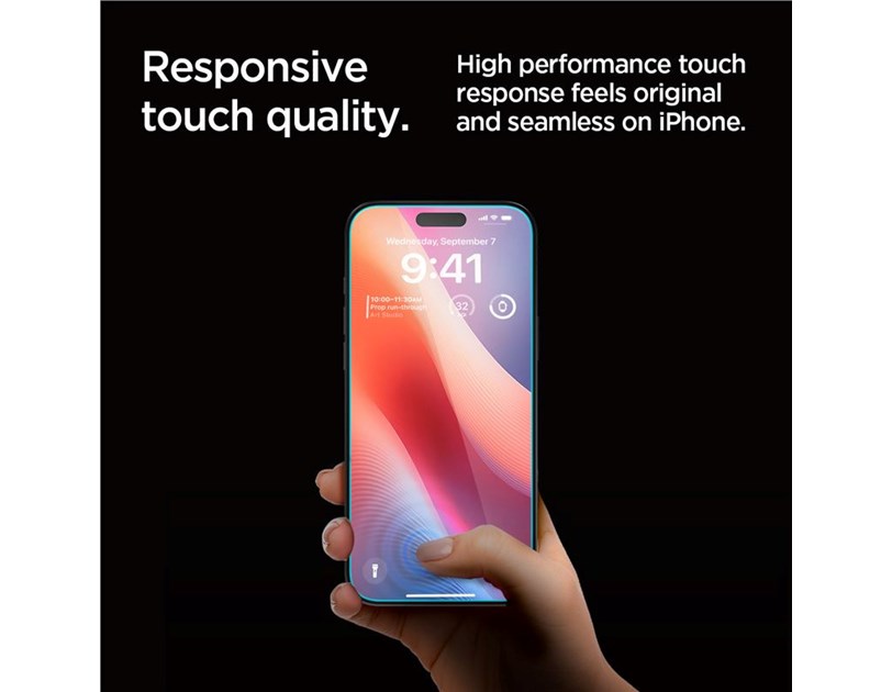 Spigen Glass tR EZ Fit (Privacy) 2 Pack, transparency - iPhone 16 Pro Max (AGL07908)