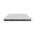 Mikrotik Cloud Router Switch CRS354-48P-4S+2Q+RM, 48xG-LAN (svi PoE-out), 4x10G SFP+, 2x40G QSFP+ cages, RouterOS L5, 1U rackmount, 750W PSU