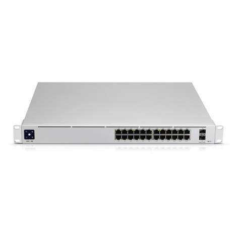 Ubiquiti UniFi Managed 24-port Gigabit Switch, 16-port PoE+, 2×SFP, Rackmount, 95W (USW-24-PoE Gen2)