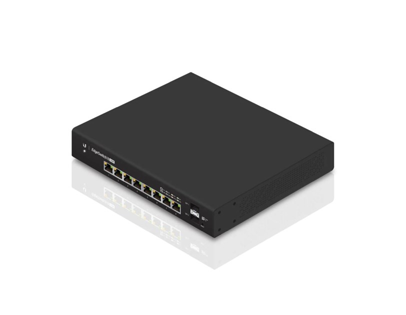 Ubiquiti EdgeMax Managed 8-port Gigabit PoE Switch, 2×SFP, 150W (ES-8-150W)