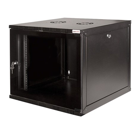 Canovate 19" 15U 540x550x721 ECO zidni ormar s bočnim pločama koje se mogu otvoriti izvana, crni (WEO-9-15F5F)