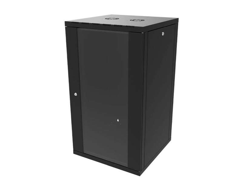 Canovate 21U 600x600x1022 SINGLE zidni ormar s bočnim stranama koje se mogu otvoriti izvana, crni (WS3O-9-2166F)