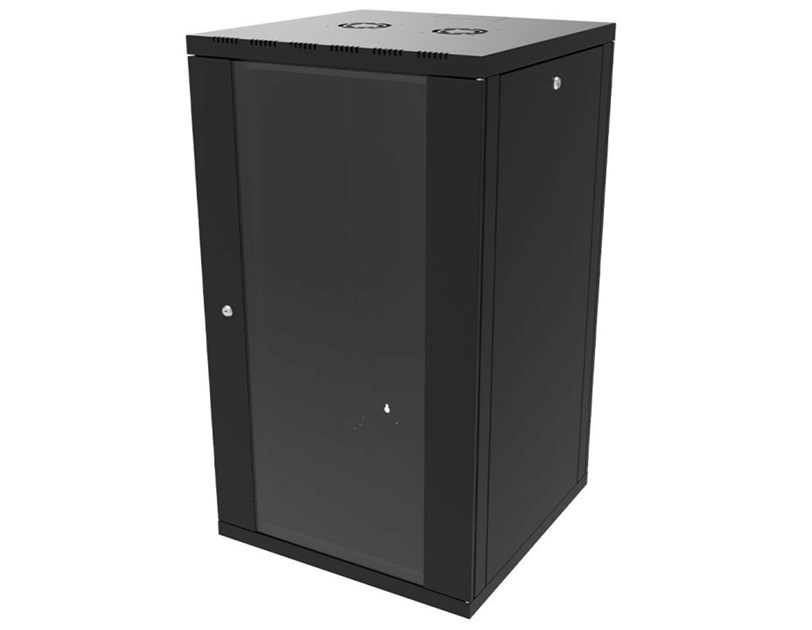Canovate 21U 600x600x1022 SINGLE zidni ormar s bočnim stranama koje se mogu otvoriti izvana, crni (WS3O-9-2166F)