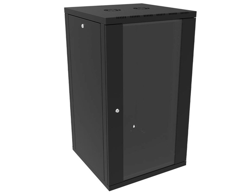 Canovate 21U 600x600x1022 SINGLE zidni ormar s bočnim stranama koje se mogu otvoriti izvana, crni (WS3O-9-2166F)
