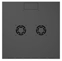 Canovate 21U 600x600x1022 SINGLE zidni ormar s bočnim stranama koje se mogu otvoriti izvana, crni (WS3O-9-2166F)