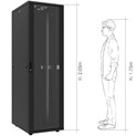 Canovate 19" 42U 600x800x2033 INORAX-ECO podni ormar, crni (CSN-U-9-4268F)