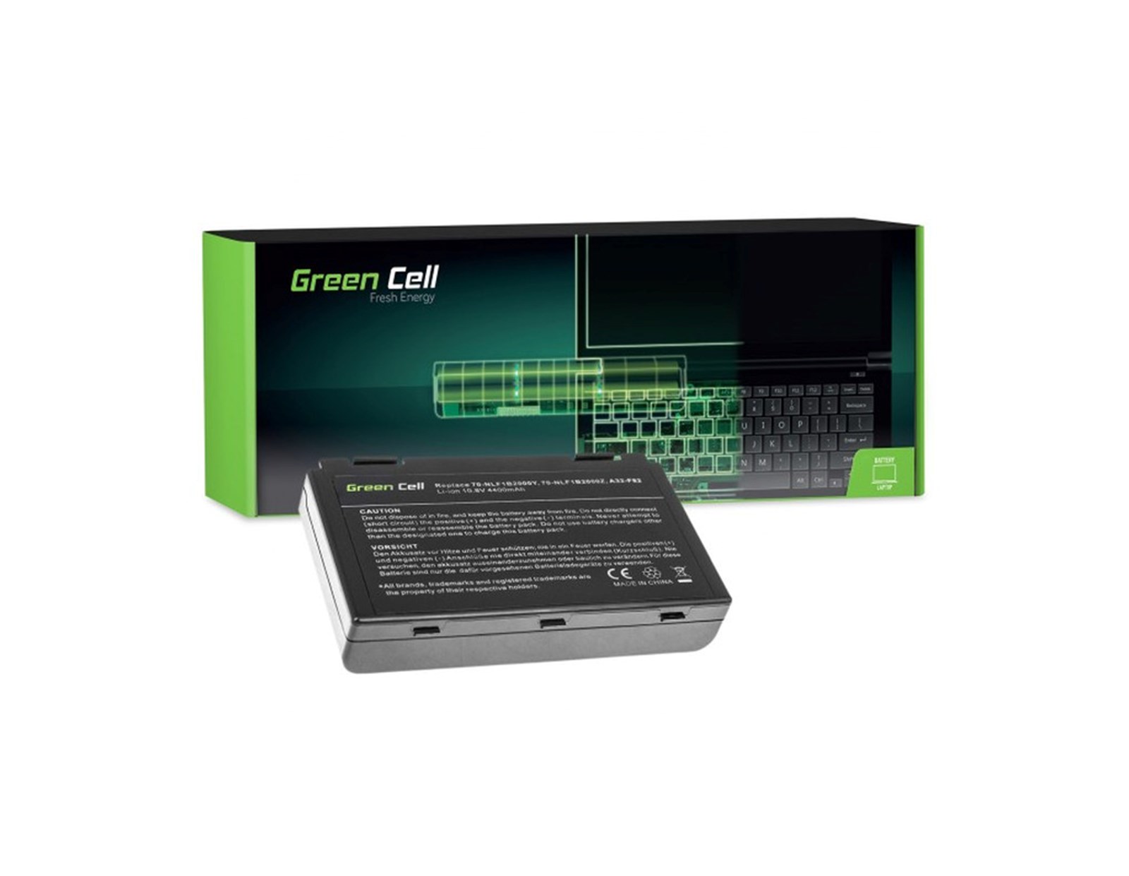 Green Cell (AS01) baterija 4400 mAh, 10.8V (11.1V) A32-F82 za Asus K40/K50/K50AB/K50C, K51/K51AC/K60/K70/X70/X5DC