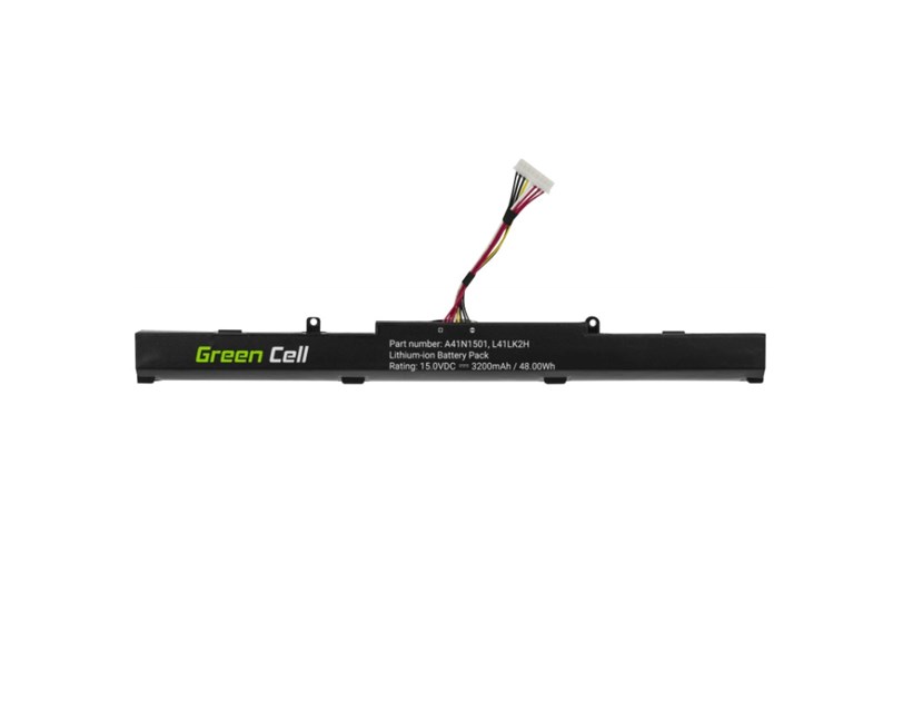 Green Cell (AS138) baterija 15V, 3200 mAh za AsusAsus ROG GL752 GL752V GL752VW, Asus VivoBook Pro N552 N552V N552VW N552VX N752 N752V N752VX