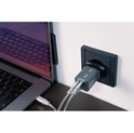 Verbatim GNC-35 GaN zidni punjač 35W, 1×USB-C PD 35W / 1×USB-A QC3.0 