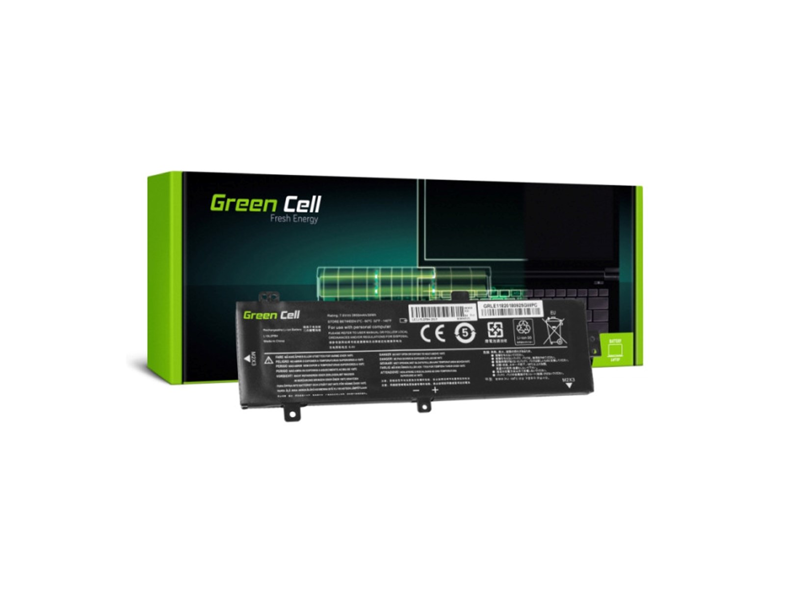 Green Cell (LE118) baterija 3950 mAh, 7.6V za Lenovo V310 V310-14 V310-15 V510 V510-14 V510-15